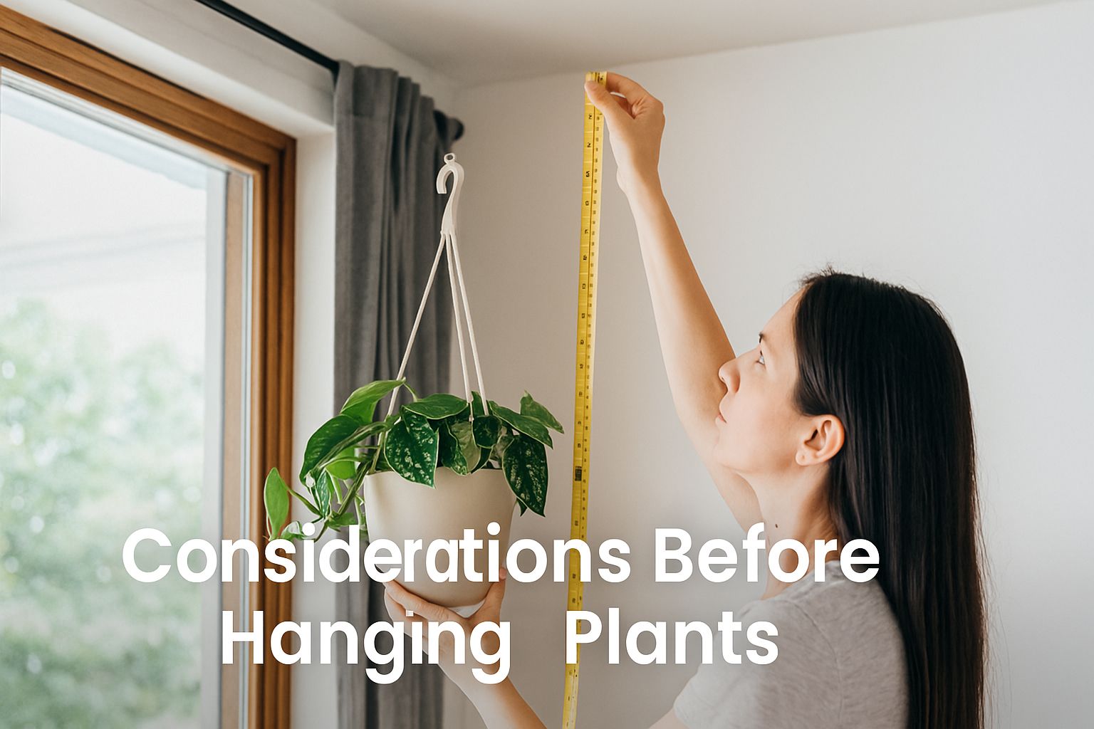 Considerations before hanging plants in rental apartments, by Urban Plant.